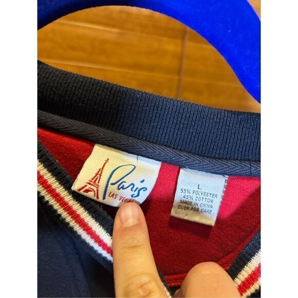 Vintage 90’s Paris Las Vegas Hotel Casino Crewneck Sweatshirt Men’s L - Picture 4 of 5